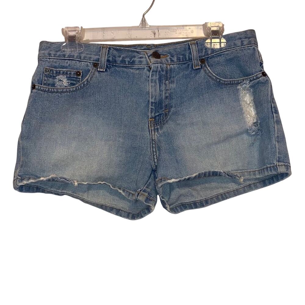 American Eagle Outfitters Distressed Denim Shorts 6 Light Wash Jean Shorts